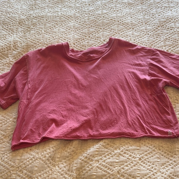 Free People Pink Women's Crop Top - Picture 1 of 5